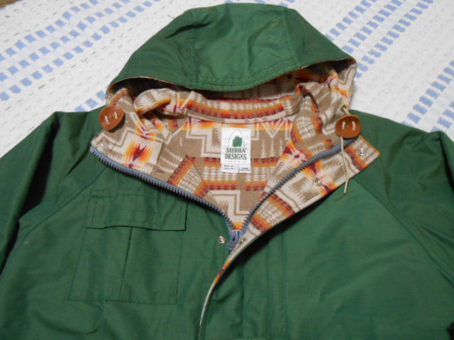 USA made! sierra design x pen dollar ton! mountain parka green USA size S Japan size M SIERRA DESIGNS PENDLETON