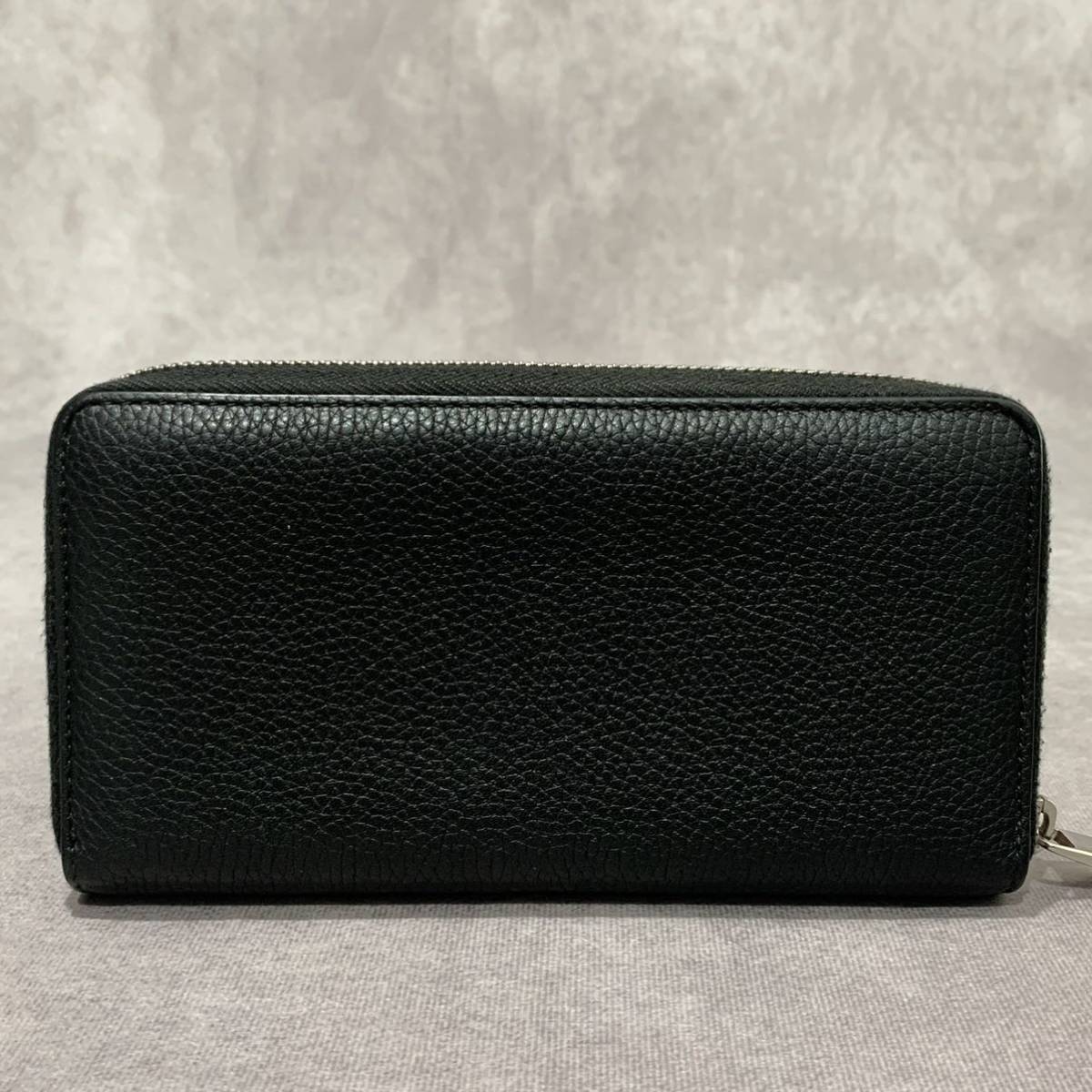 【極美品】GUCCI グッチ 長財布 ファスナー ドリアン GGメタル レザー 473928 584046
