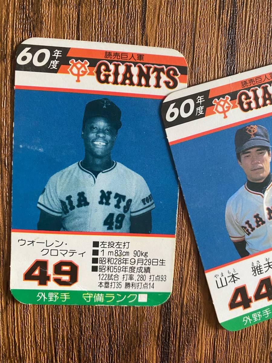 Yahoo!オークション - タカラ プロ野球カードゲーム 昭和60年度 Yahoo!オークション - タカラ プロ野球カードゲーム 昭和60年度