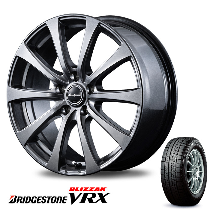 新品 正規品 ブリヂストン VRX 13インチ 155/65R13 スタッドレスタイヤ アルミ ホイール 4本セット ミラ ミラジーノ ルークス モコ ワゴンR_タイヤとホイールのセットです