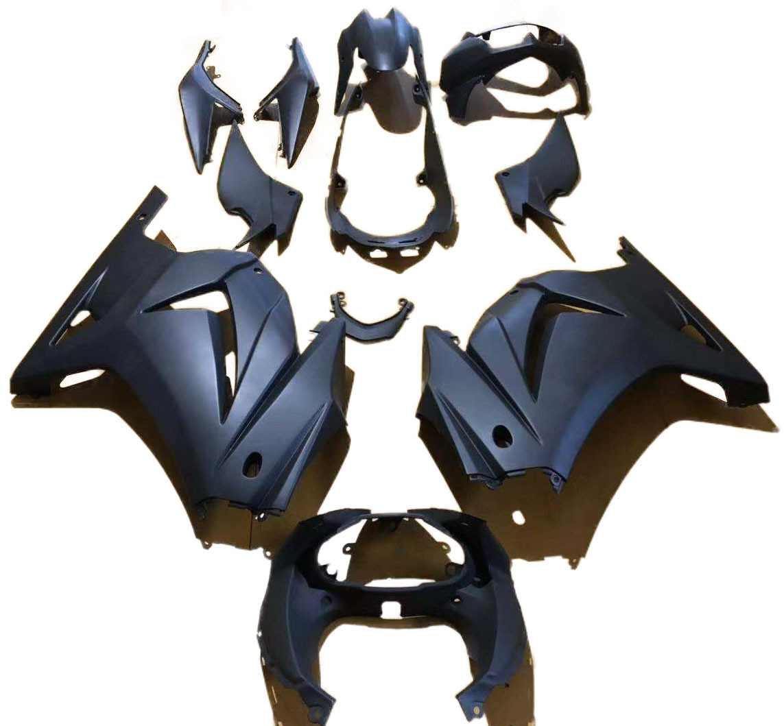 NINJA250R カウルセット 外装セット ブラック EX250K ニンジャ ニンジャ250R ニNINJA250 2008～2012 T950 NINJA250R カウル 外装 キット ニンジャ250 ブラック 黒 社外