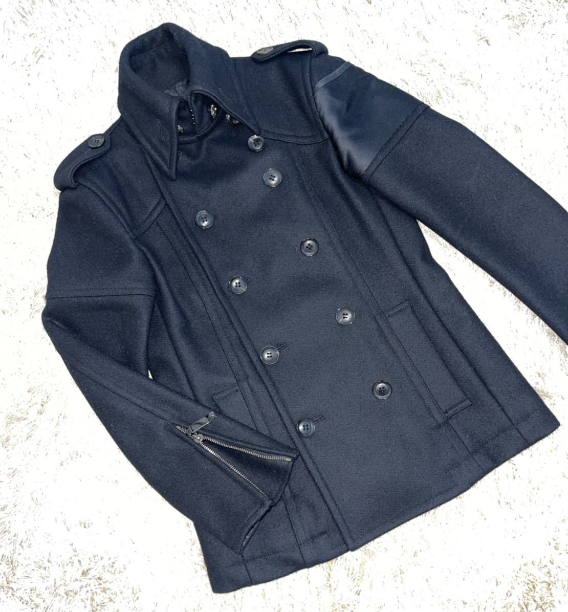 新品 Roen ロエン ピーコート スワロスカル 腕章付 1点物 Size44