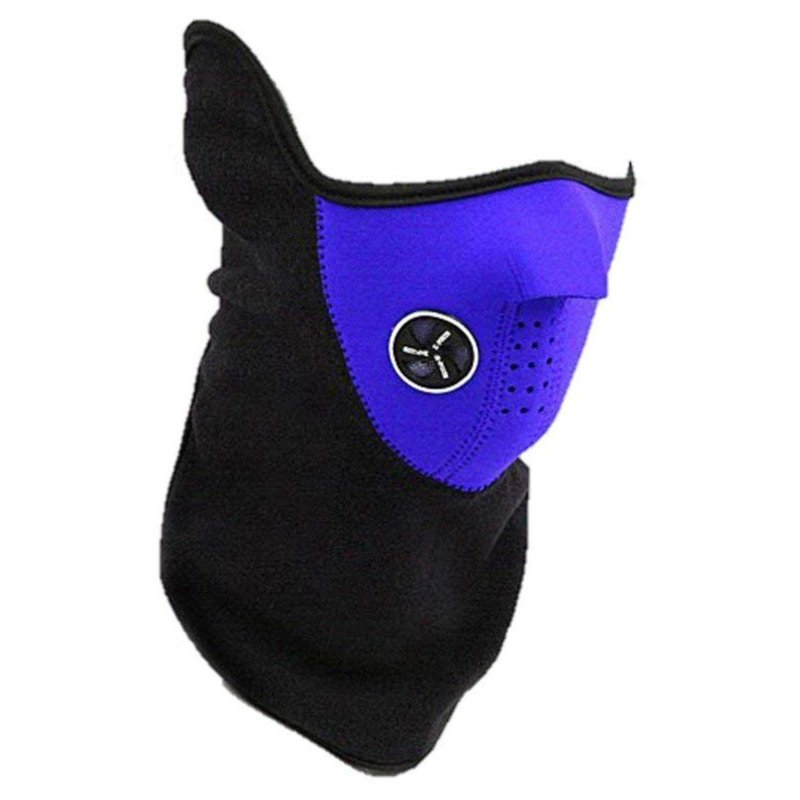  защита горла "neck warmer" маска для лица голубой защищающий от холода для велосипед мотоцикл рыбалка сноуборд лыжи ходить на работу посещение школы мужской женский двоякое применение 