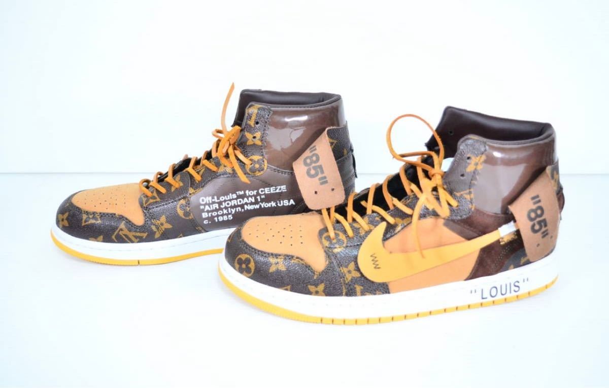 ャートーン off white × Air Jordan 1 ×Louis Vuitton モノグラム専用