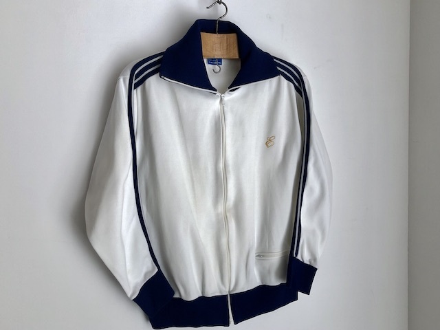 60年代1st(e)マークアディダスジャージ(フランス製)Blanc & Navy 紺