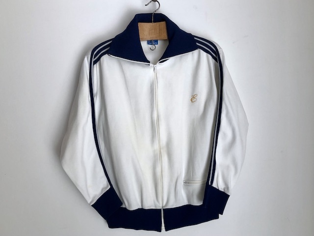 60年代1st(e)マークアディダスジャージ(フランス製)Blanc & Navy 紺