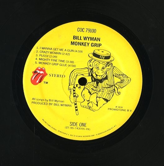 USオリジナルLP！Bill Wyman / Monkey Grip 74年【Rolling Stones COC 79100】ローリング・ストーンズ Danny Kortchmar Leon Russell_画像2