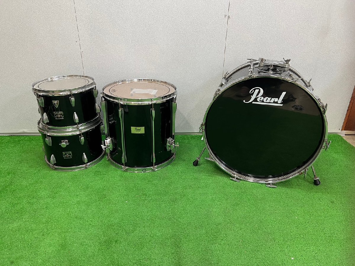 4091 中古品 楽器 ドラムセット TAMA ROYALSTAR Pearl バスドラム フロアタム タムタム×2 タマ パール