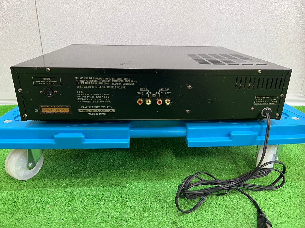 △ジャンク品 オーディオ機器 カセットデッキ AKAI GX-6 通電OK アカイ