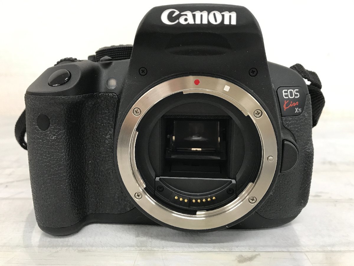 ※m2416 中古 Canon キャノン デジタル一眼レフカメラ EOS Kiss X7i / レンズ EF-S 55-250mm 1:4-5.6/18-55mm 1:3.5-5.6_画像2