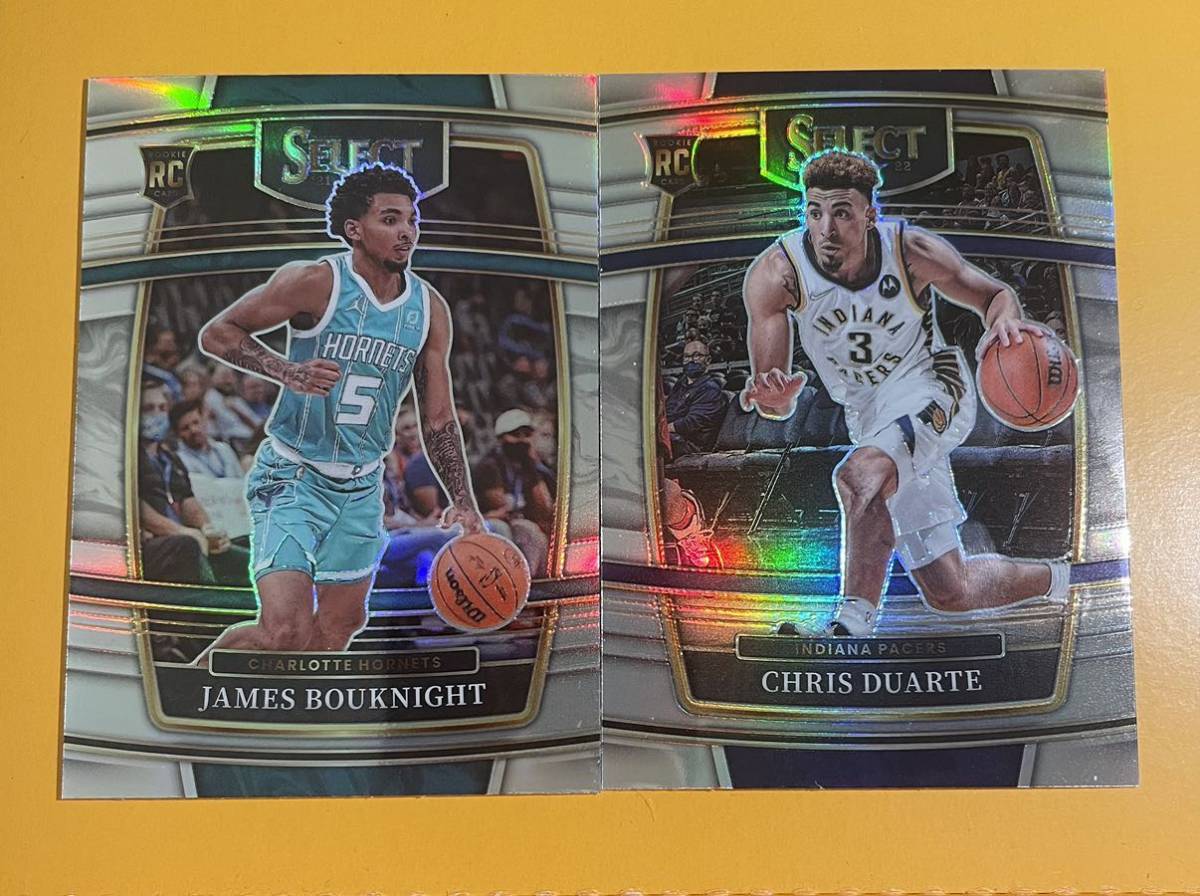 2021-22 Panini select james bouknight chris duarte silver 2枚セット NBAカードの画像1