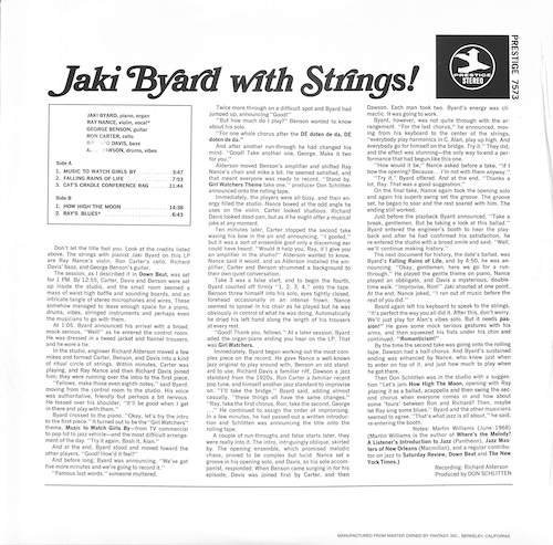 248517 JAKI BYARD / With Strings!(LP)_画像2