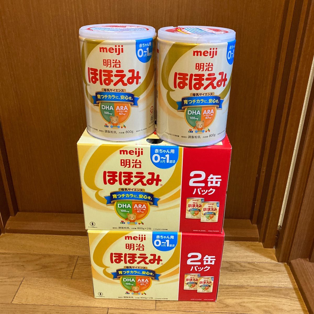 新品未開封 明治ほほえみ 粉ミルク 800g×6缶セット 授乳、食事用品