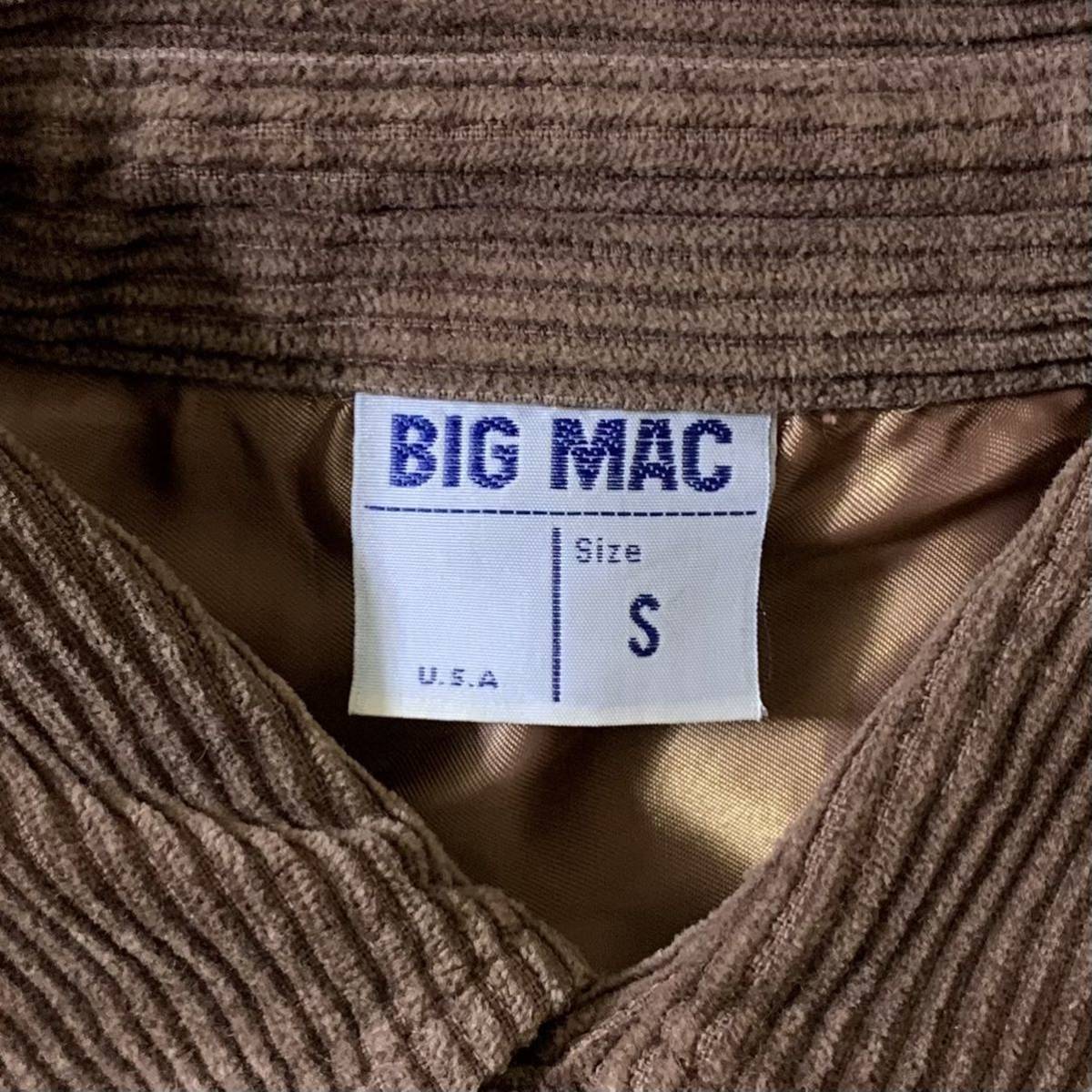 BigMac(USA)ビンテージコーデュロイワークジャケット ブラウン｜PayPay 