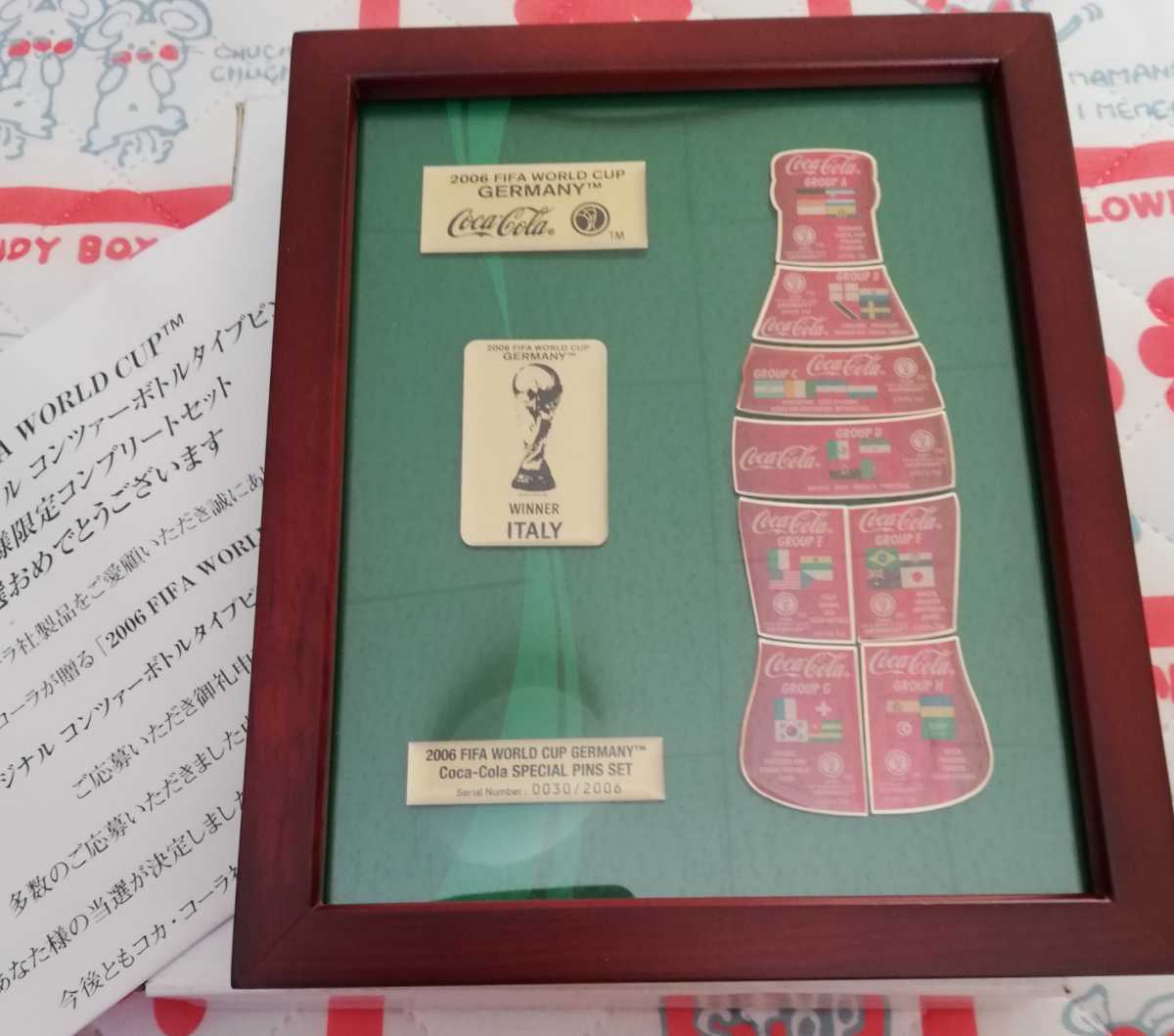 30/2006 FIFA WORLD CUP 2006 FIFA ワールドカップ コカ・コーラ スペシャル ピンズセット ピンバッジ サッカー ドイツ大会 バッジ 箱つき_画像1