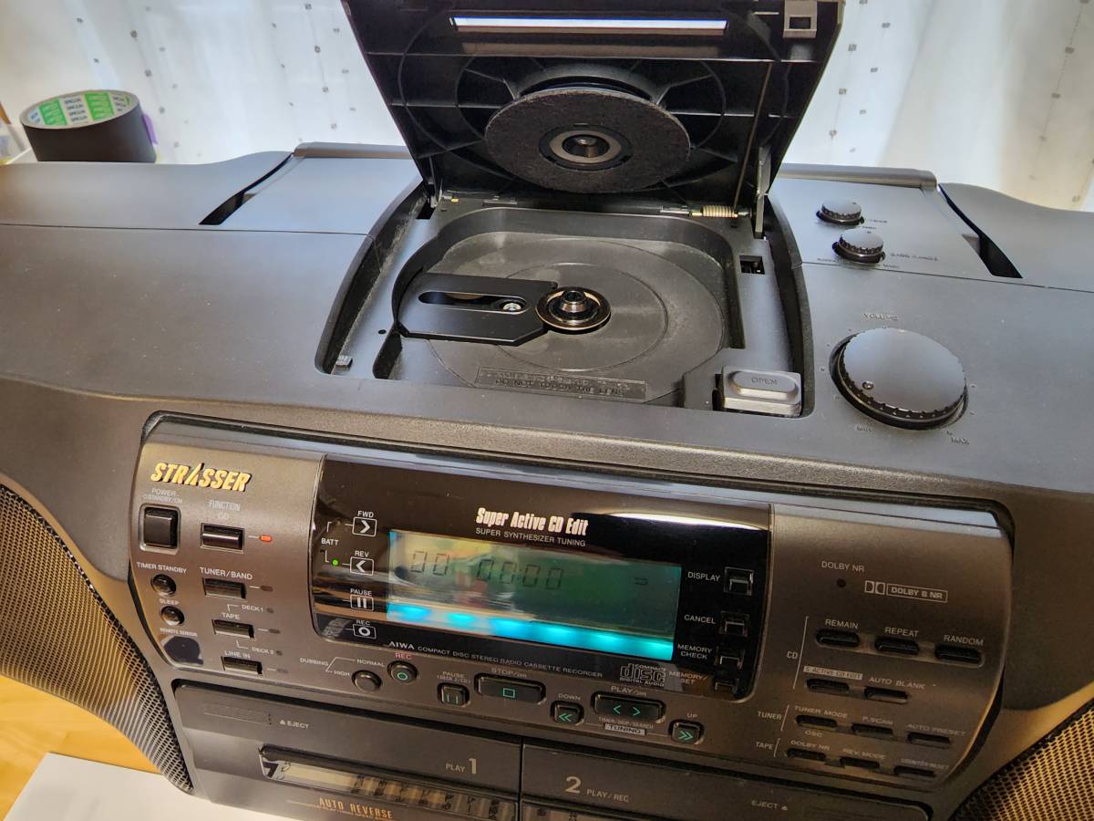 AIWA STRASSER CSD-SR6 CDラジカセ改 Bluetoothオーディオ 美品 No.23