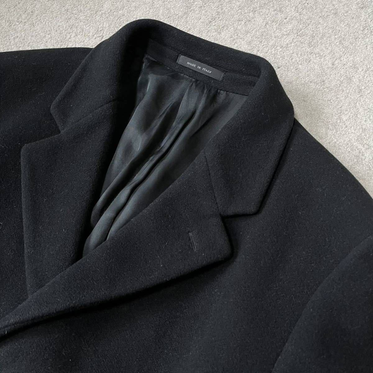 美品】ARMANI アルマーニ 27万 高級ロングコートチェスター系カシミヤ