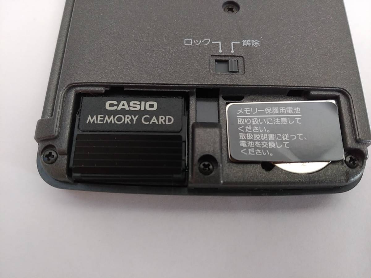 通電OK　電卓OK　CASIO　カシオ　ポケコン　電卓　PD-1000B　日本製　ジャンク扱い_画像6