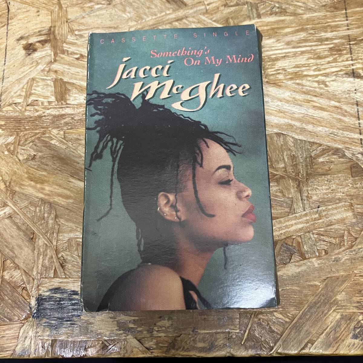 セ HIPHOP,R&B JACCI MCGHEE - SOMETHING'S ON MY MIND シングル TAPE 中古品_画像1