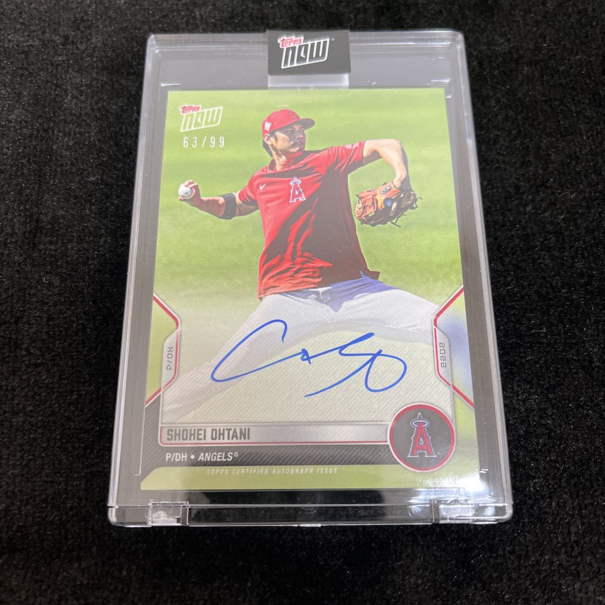 2022 topps now shohei ohtani auto 99シリ 大谷 翔平 直筆サイン