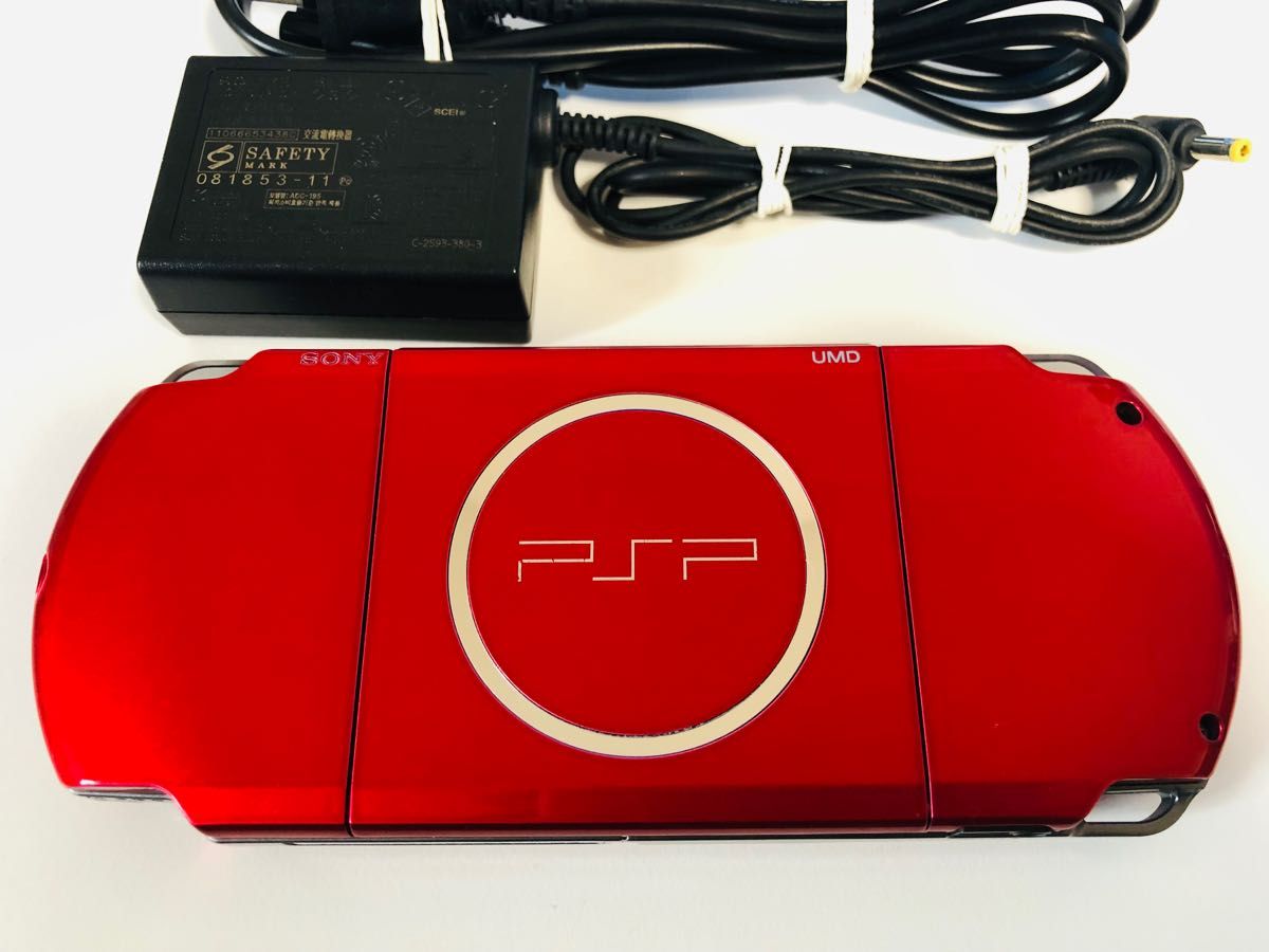 PSP  本体 超美品 RED すぐに遊べる1式セット｜PayPayフリマ