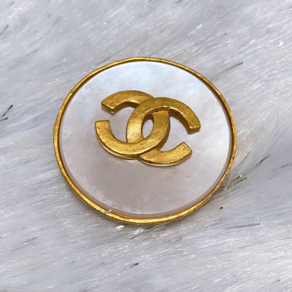 日本正規品 シャネル CHANEL ココマーク ラインストーンブローチ