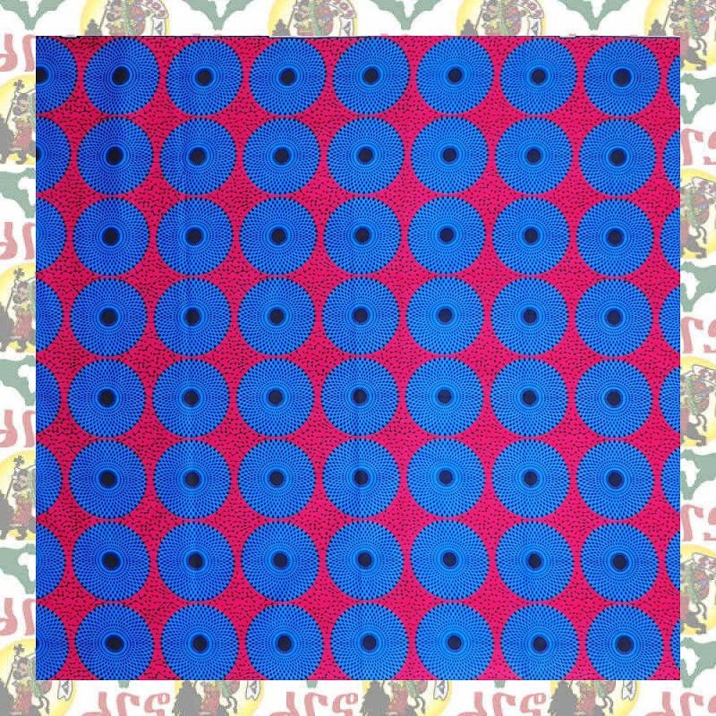 【SALE/270cm x 110cm/3ヤード】アフリカンプリント生地 barg-m52 アフリカ布 アフリカ生地 ゴールドプリント アンカラ キテンゲ パーニュ_画像3