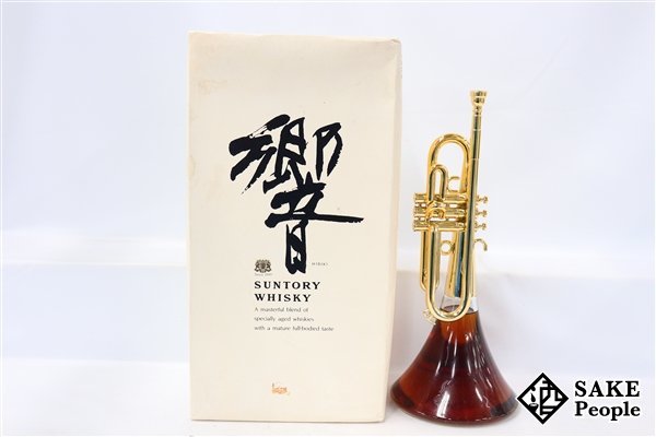 78%以上節約 注目 サントリー ウイスキー 響 トランペットボトル 楽器