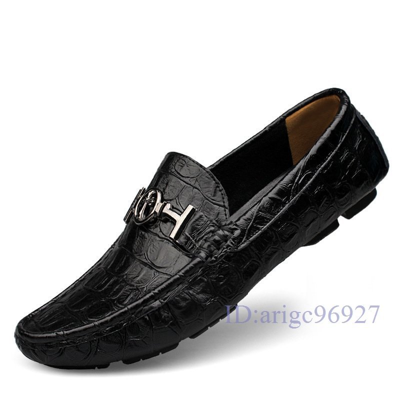 Y785* new goods Loafer super-beauty goods slip-on shoes original leather driving shoes cow leather men's shoes large size equipped . сolor selection possible green 