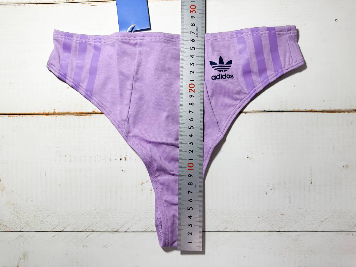 【即決】adidas アディダス レーシングショーツ(インナー用) 女性用 Tバック 下着 ブルマ HIGH WAIST bliss lilac 海外S_画像5