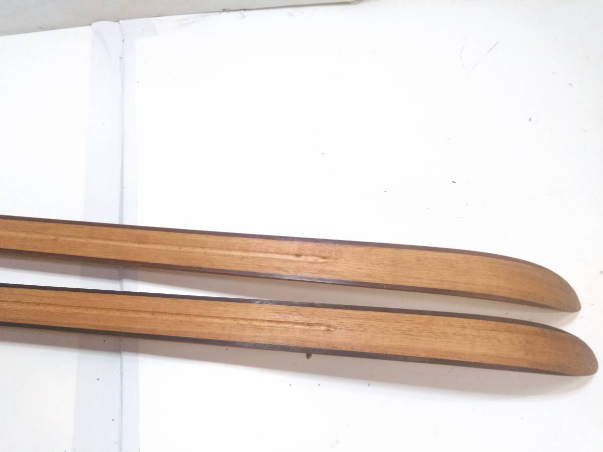 稀少 ノルウェー ヴィンテージスキー 状態良好 ASNES veteran ヒッコリー tur langrenn hickory sole-lignokant 木製 [C17-13] @140の画像9