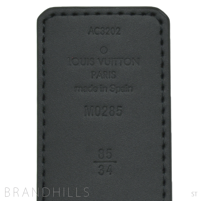 ルイヴィトン ベルト サンチュール LVイニシャル 40MM リバーシブル 85/34 M0285 LOUIS VUITTON ほぼ未使用_画像5