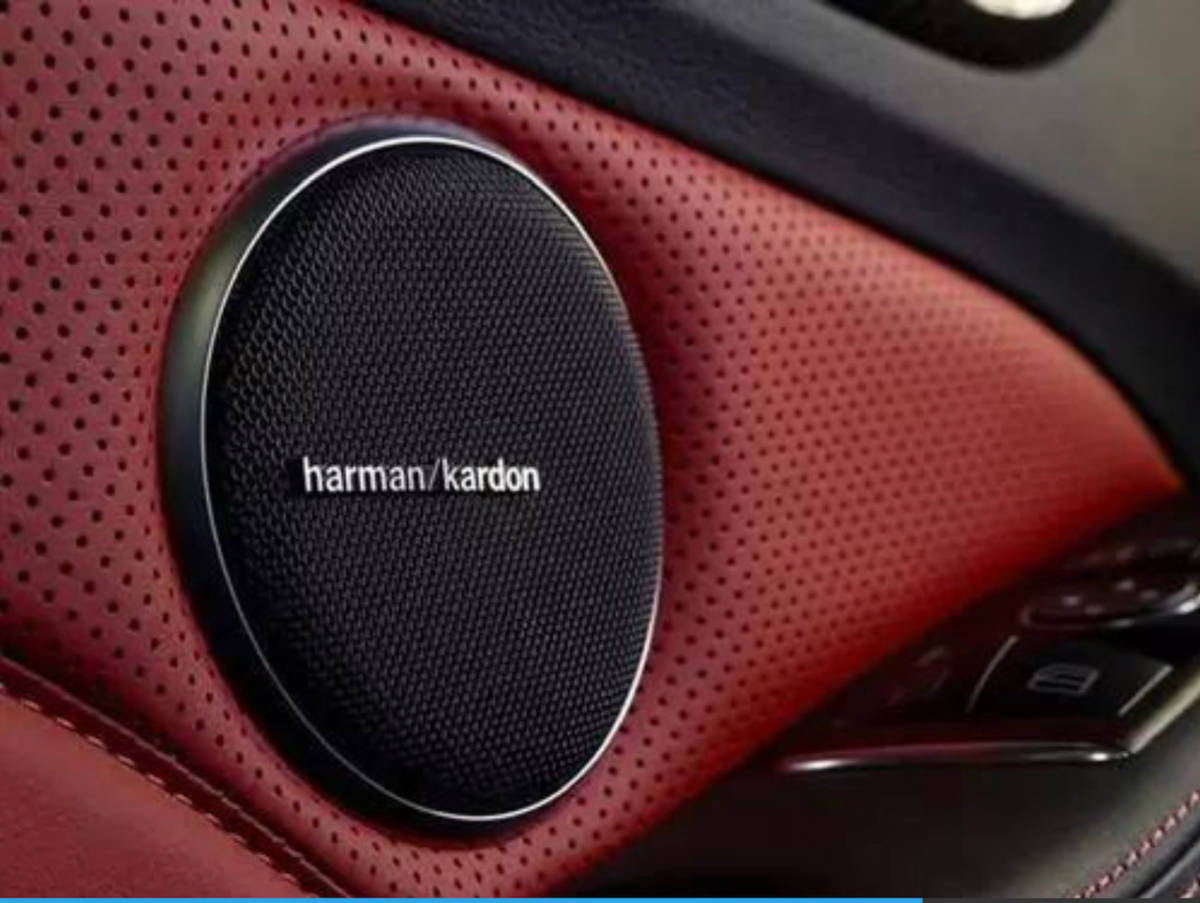 Harman/Kardon2個スピーカー エンブレム ピンタイプ ロゴ マーク アルミ製ポリッシュ仕上げ BMW ローバー ハーマン カードン benz audi VW_画像5