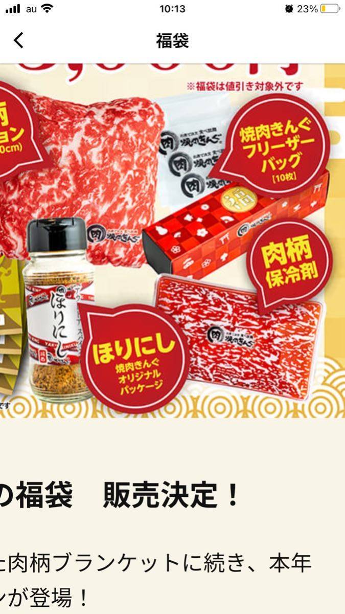 大人気の 焼肉きんぐ 福袋 クッション スパイス 保冷剤