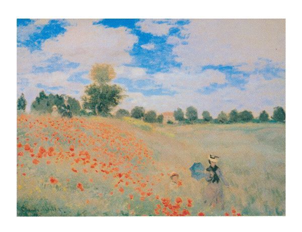 額装絵画 フレーム付き 額縁付き絵画 クロード・モネ 「ひなげし」 P15