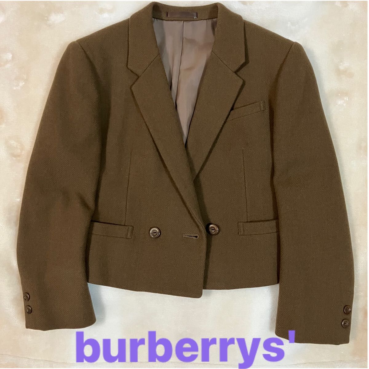 burberrys'バーバリーズ　ウールカシミヤ混　コート　テーラードジャケット