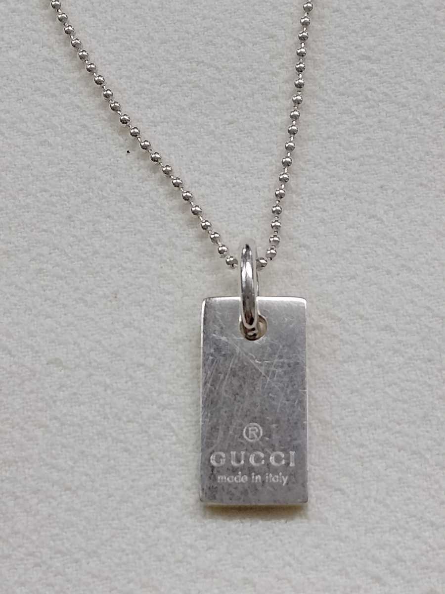  Gucci GUCCI silver necklace pendant SV silver silver