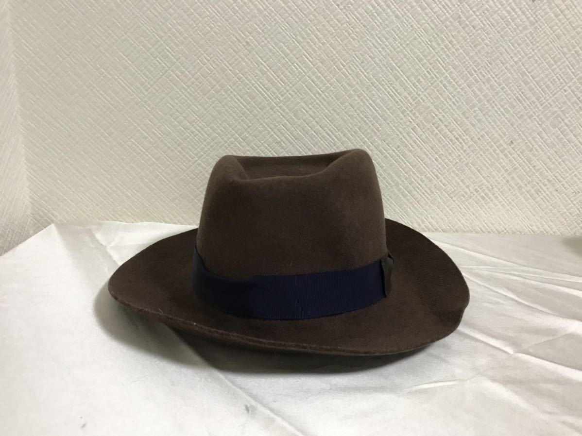  genuine article kaolinomolikaorinomori wool hat hat men's lady's suit American Casual Surf tea Brown made in Japan M over ride override