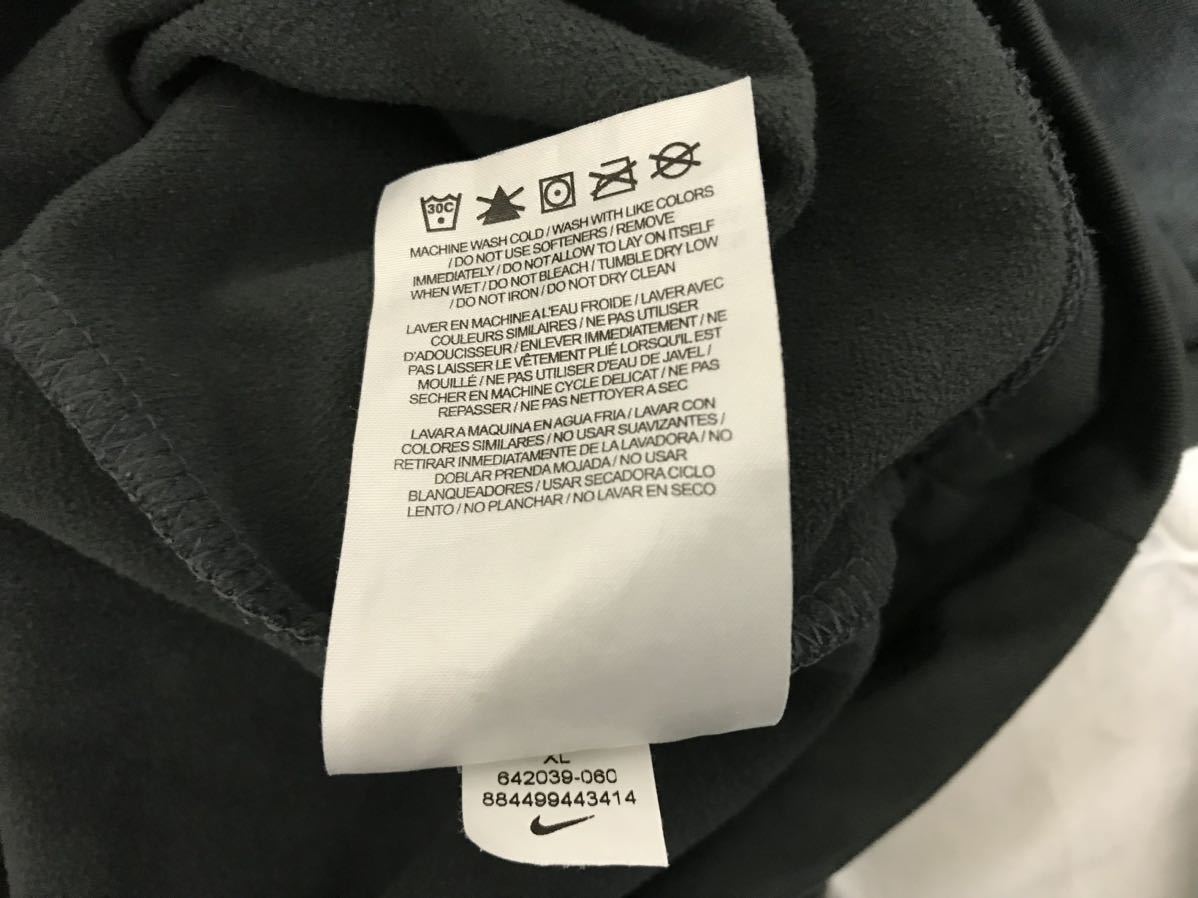 本物ナイキNIKEジャージハーフジップ長袖ロンTシャツメンズアメカジミリタリーサーフビジネススーツグレースポーツXLバスケットボール_画像5