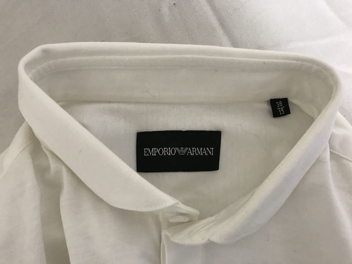  подлинный товар Emporio Armani EMPORIOARMANI хлопок платье рубашка с длинным рукавом long футболка мужской деловой костюм XSchunijia производства белый белый 38/15