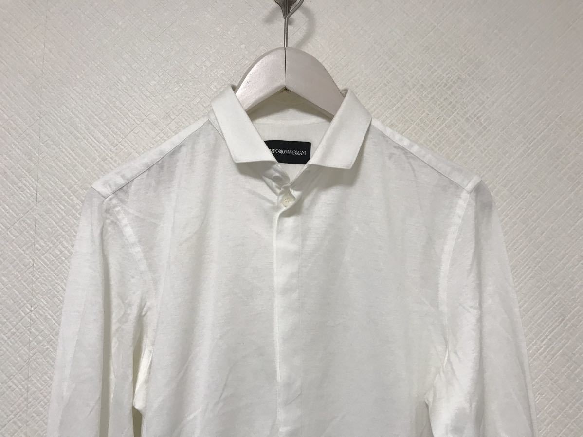  подлинный товар Emporio Armani EMPORIOARMANI хлопок платье рубашка с длинным рукавом long футболка мужской деловой костюм XSchunijia производства белый белый 38/15