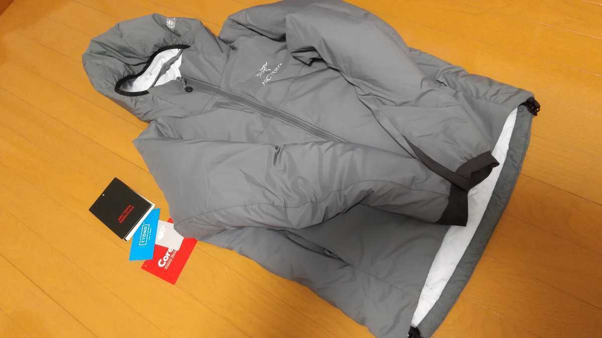 ARC'TERYX × BEAMS☆Atom AR Hoody☆アークテリクス☆ビームス別注☆アトムARフーディー☆グレー2TONE☆Sサイズ☆美品 