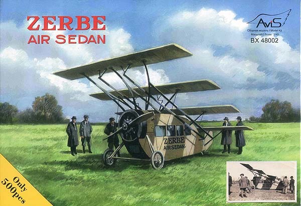 選ぶなら エイビス AVS48002 ゼルブ・エア・セダン四葉機・1919 1/48