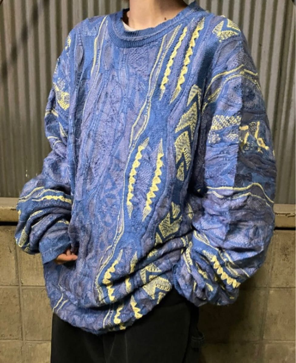 幻の1点モノ】coogi クージー 立体 編込み 3Dニット 即完売モデル