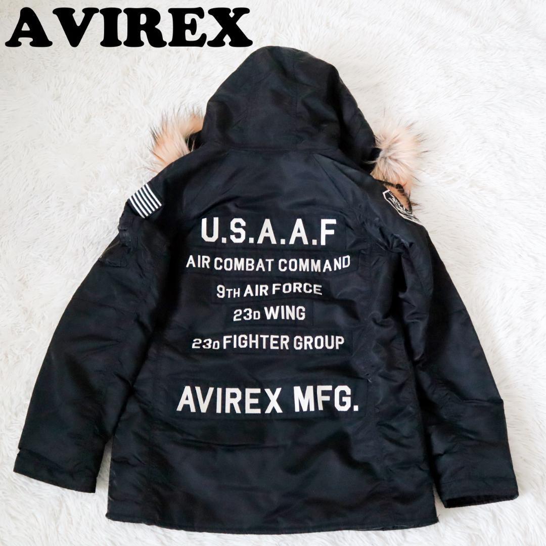 アヴィレックス/AVIREX フライトジャケット N-3B ワッペン 刺繍ロゴ