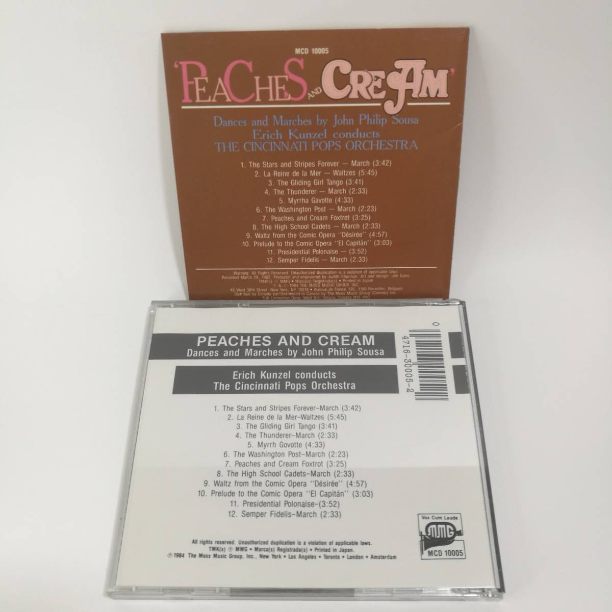 [C0005]CD PEACHES AND CREAM　/舞曲と行進曲/MMG/スーザ/MCD-10005_画像2