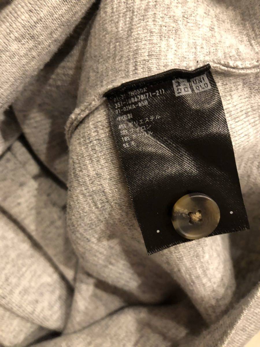 中古美品 メンズ UNIQLO ユニクロ ミラノリブカーディガンLサイズ_画像7