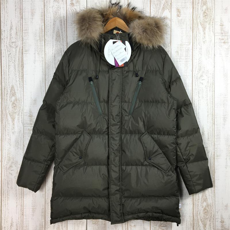 MENs L ナンガ ダウン ハーフ コート DOWN HALF COAT 760FP DXダウン ジャケット フーディ NANGA N1DH KH