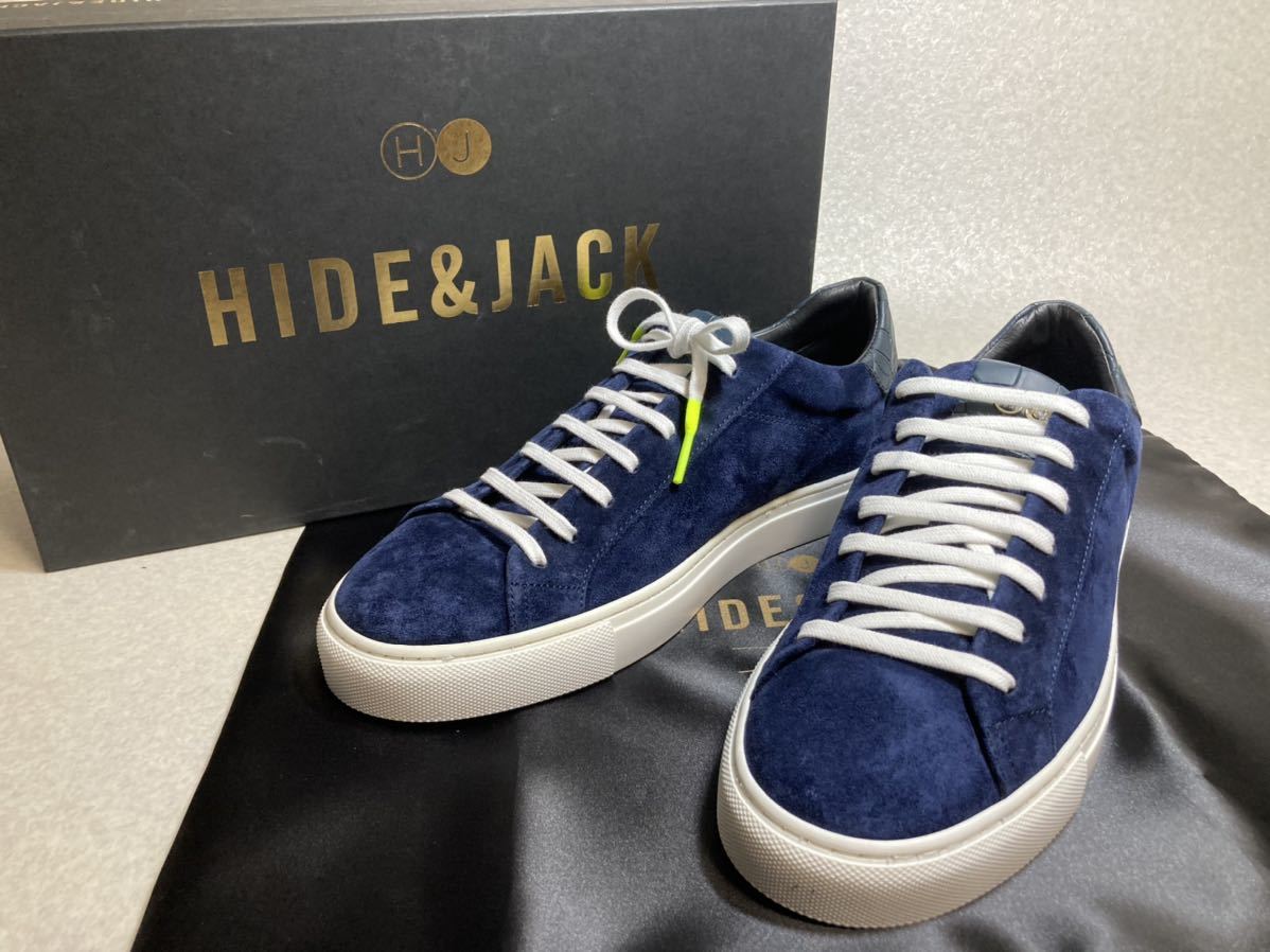 交換無料! 新品 ハイド&ジャック/HIDE&JACK(伊) 大人のスニーカー41紺スエード 定番【オイル】25.5~26cm位 定価4万円 25.5cm 交換無料! 新品 ハイド&ジャック/HIDE&JACK(伊) 大人のスニーカー41紺スエード 定番【オイル】25.5~26cm位 定価4万円 25.5cm