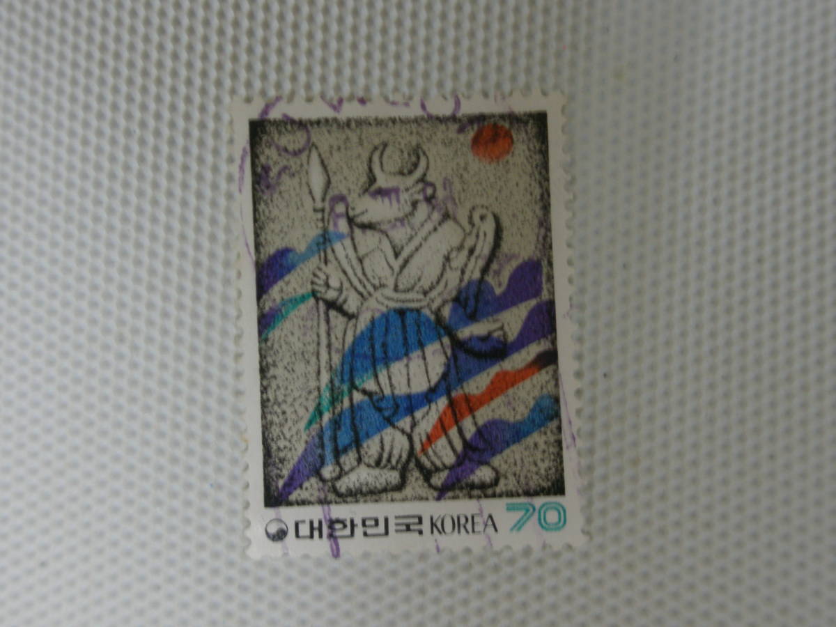 外国切手 使用済 単片 韓国切手 ①_画像2
